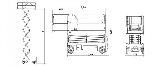 Scissors lift AS1212
